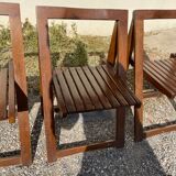 Set of 3 design folding chairs