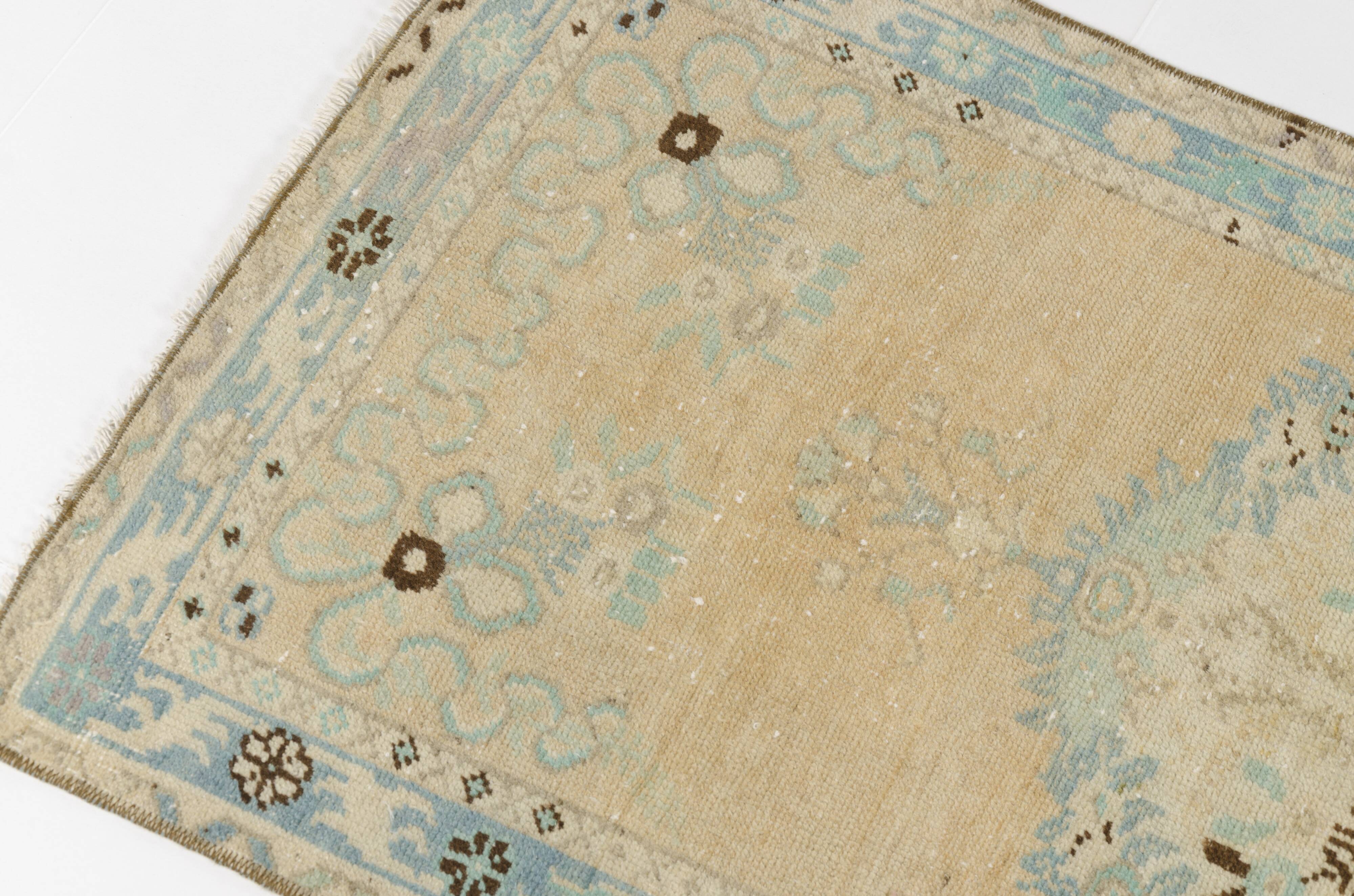 Small Antique Wool Carpet