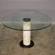 Round table with glass surface