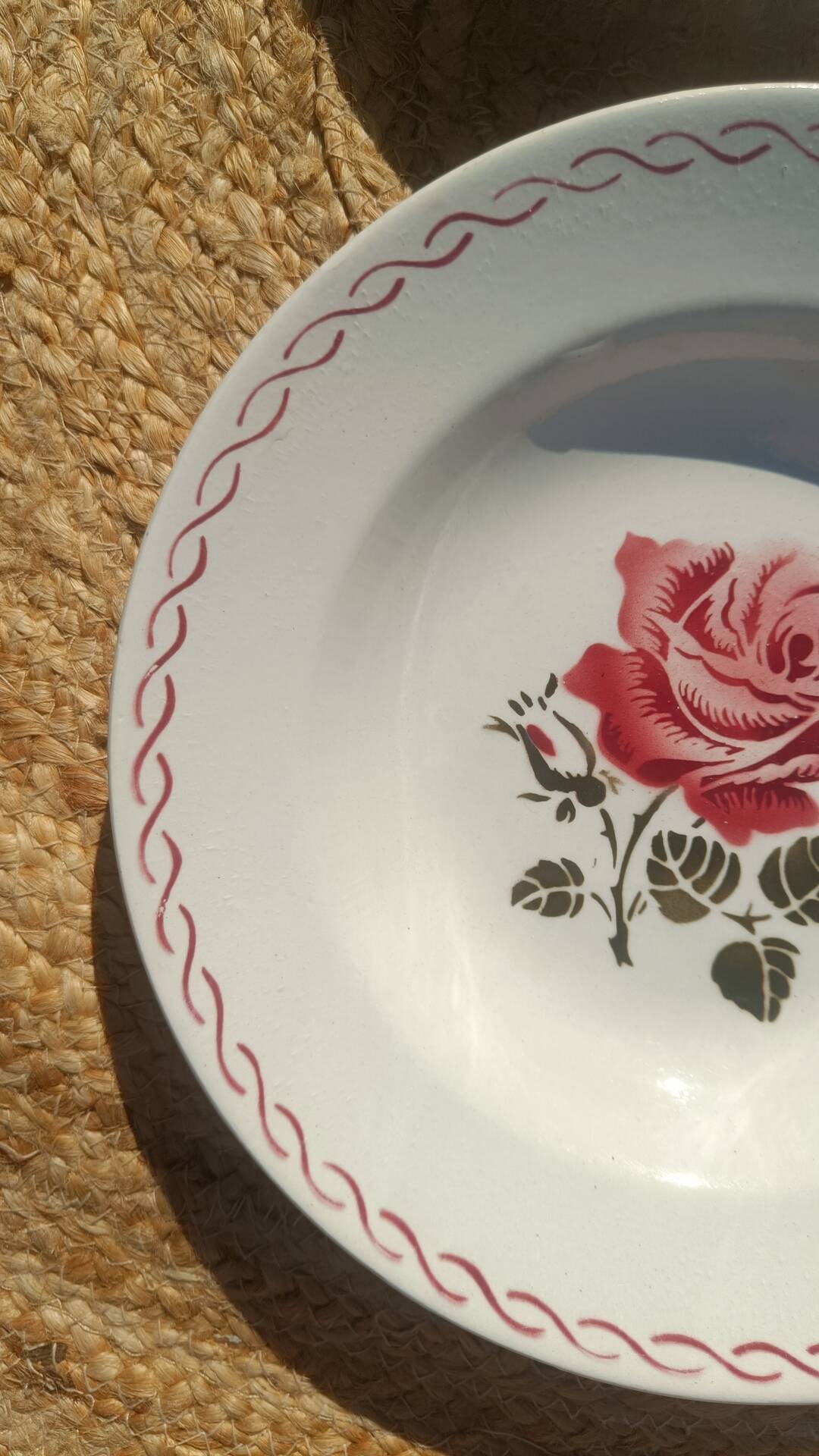 Antique deep plates Badonviller – Germaine model