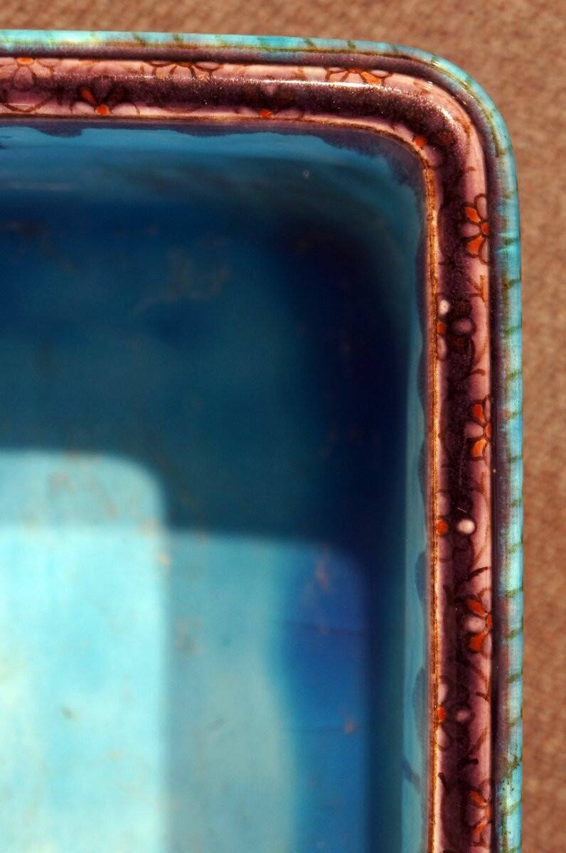 Théodore Deck 19th century glazed earthenware planter