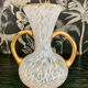 Glass vase by Clichy Art Deco style