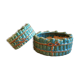 2 old ceramic cups slurry decoration bamboo tied up