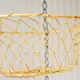 Suspension of 3 metal fruit baskets, circa 1980
