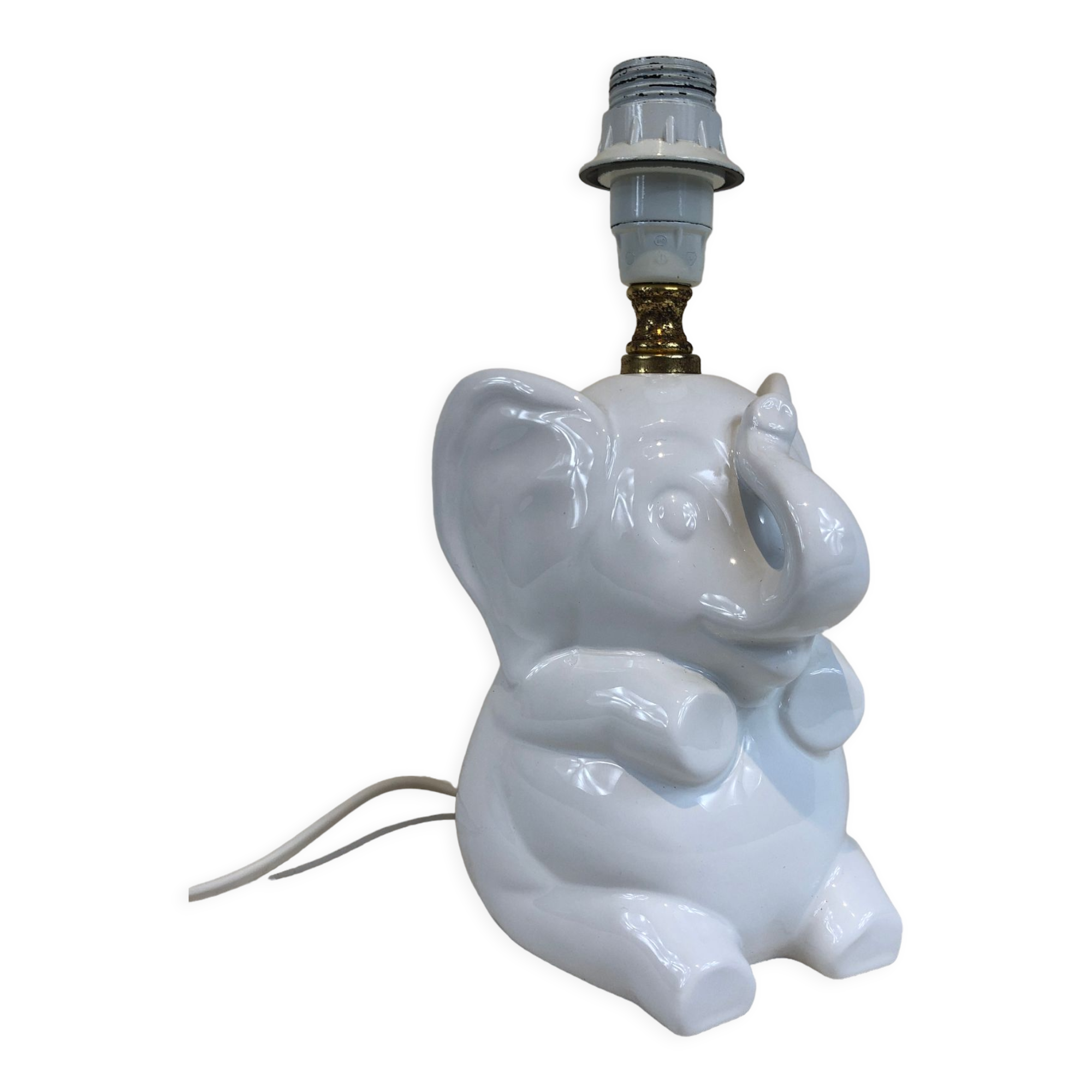 Ceramic elephant lamp