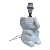 Lampe éléphant en céramique