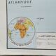 Ancienne carte scolaire vidal lablache afrique physique et politique  n°16
