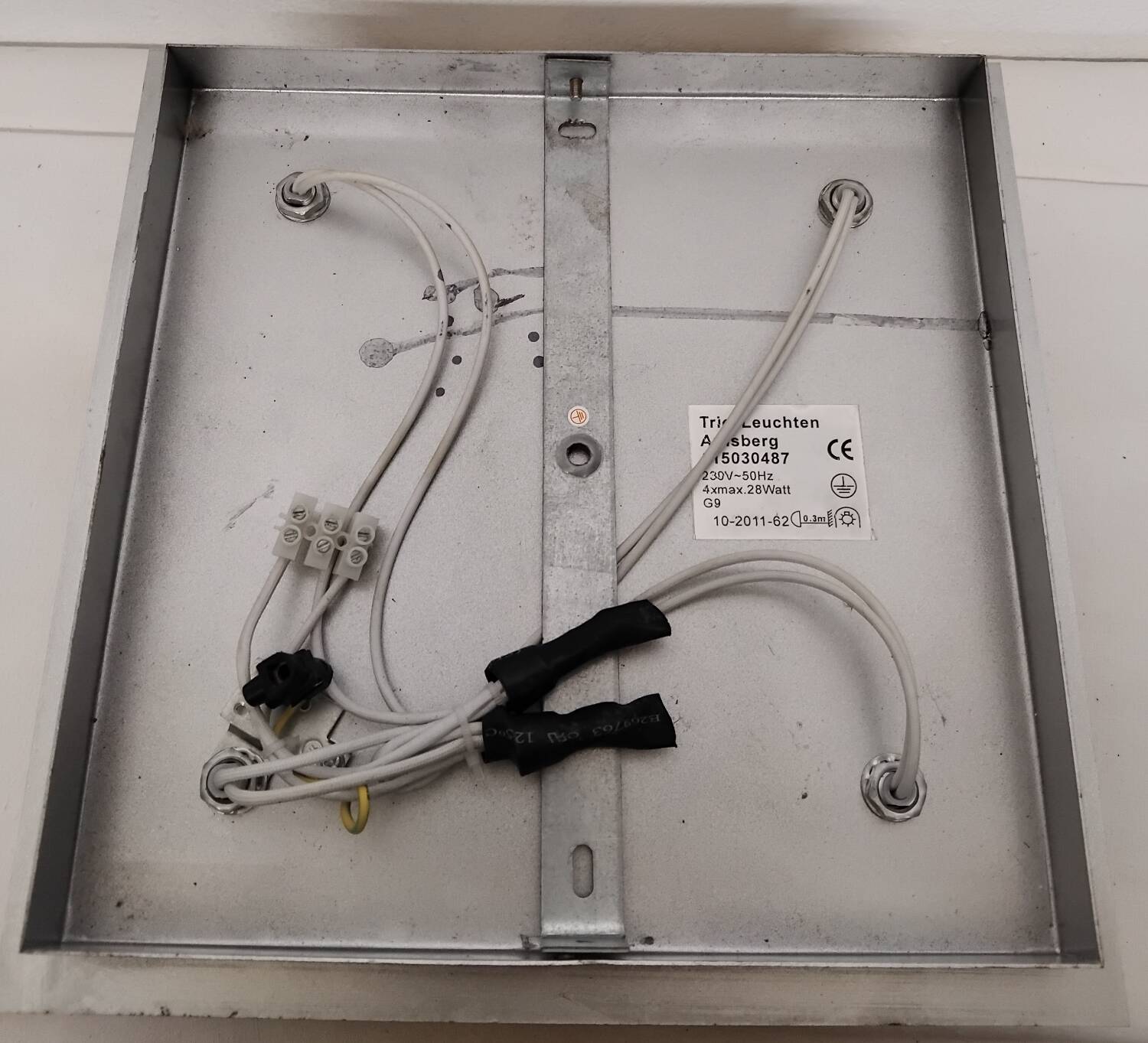 Paire de plafonnier en métal