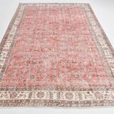 7x10 Pale Red Beige Turkish Area Rug, 209x308Cm SK 21028