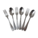 Set of silver metal cutlery 20s