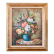 Large oil on canvas floral composition signed Boucher