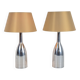 Lampes de table vintage en aluminium d'Ikea, années 1980