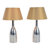 Lampes de table vintage en aluminium d'Ikea, années 1980