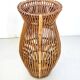 Vintage Wicker and Bamboo Amphora Umbrella Stand , Italy
