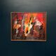 Original Swedish Oil on Panel – “Composition” by Kulo Green (1913–1972) – Signed – Vintage & Framed
