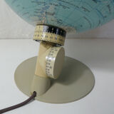 Old world map scan globe 1972 denmark vintage