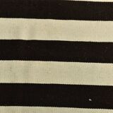 Beige & Dark Brown %100 Wool Hand Woven Vintage Kilim Rug, 378x410 Cm