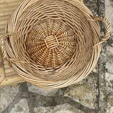 Basket basket made of old wicker