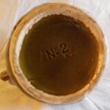 Pichet barbotine vert olive