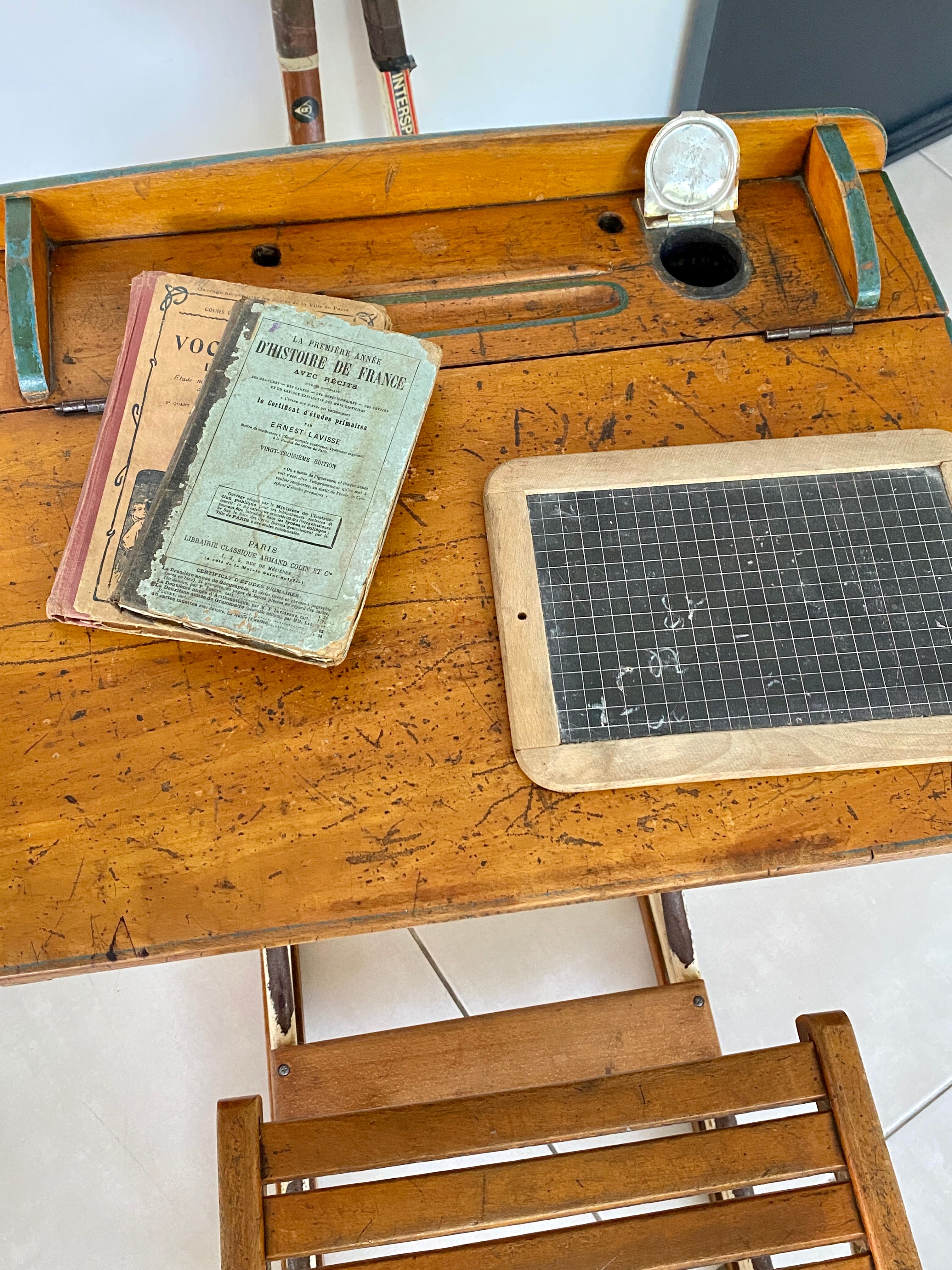 Vintage school desk