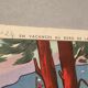 Affiche scolaire école vintage scène de vie recto « Les bohémiens" verso "Vacances au bord de la mer" pour Rossignol années 50