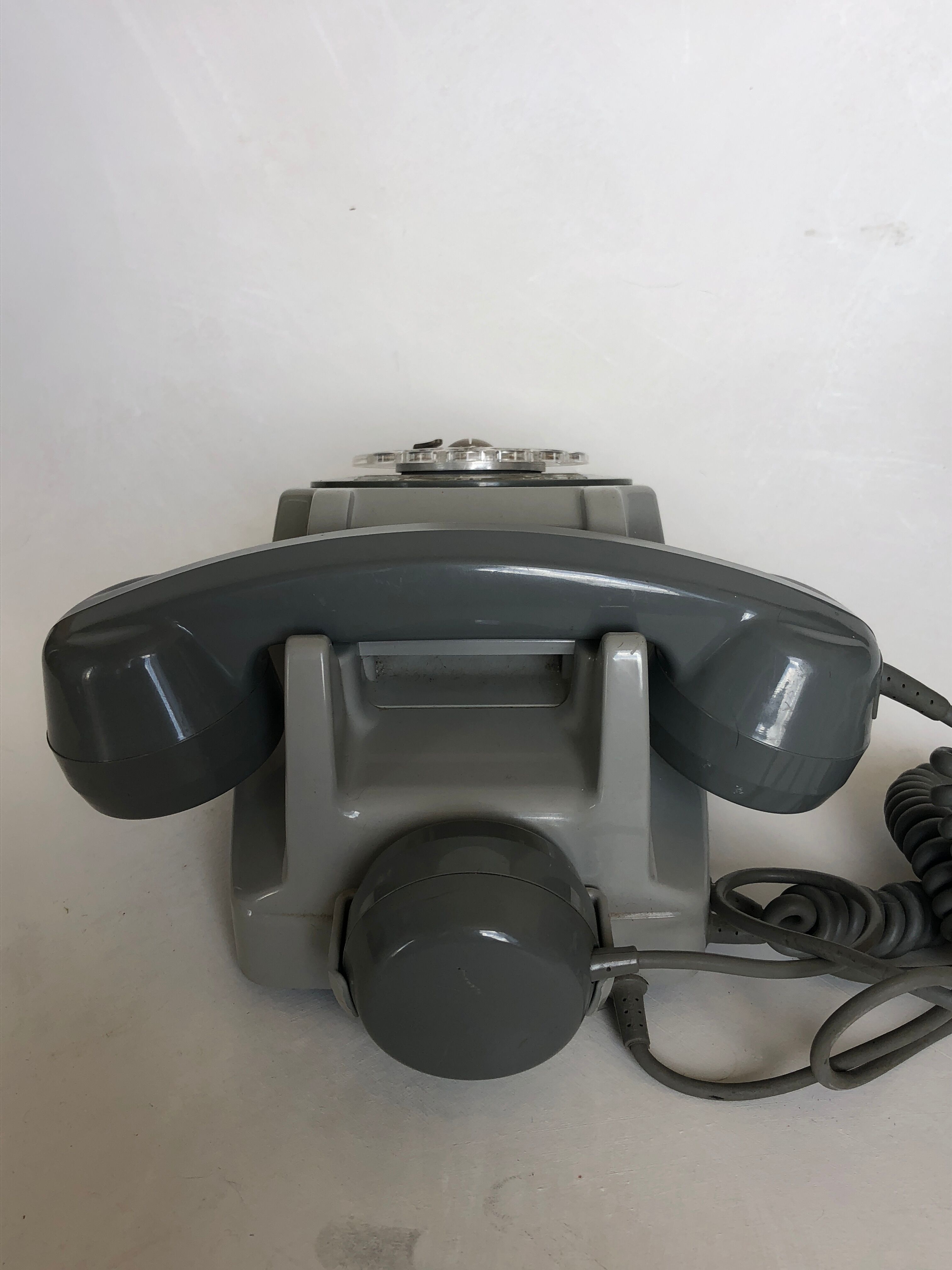 Phone handset two-tone gray mouse