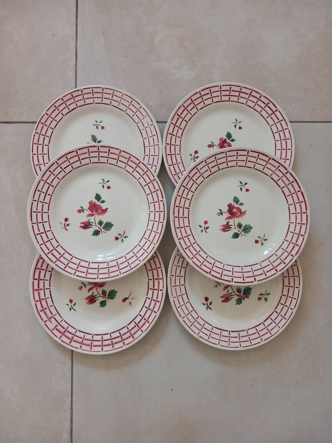 Dessert plates Digoin Sarreguemines