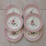 Dessert plates Digoin Sarreguemines