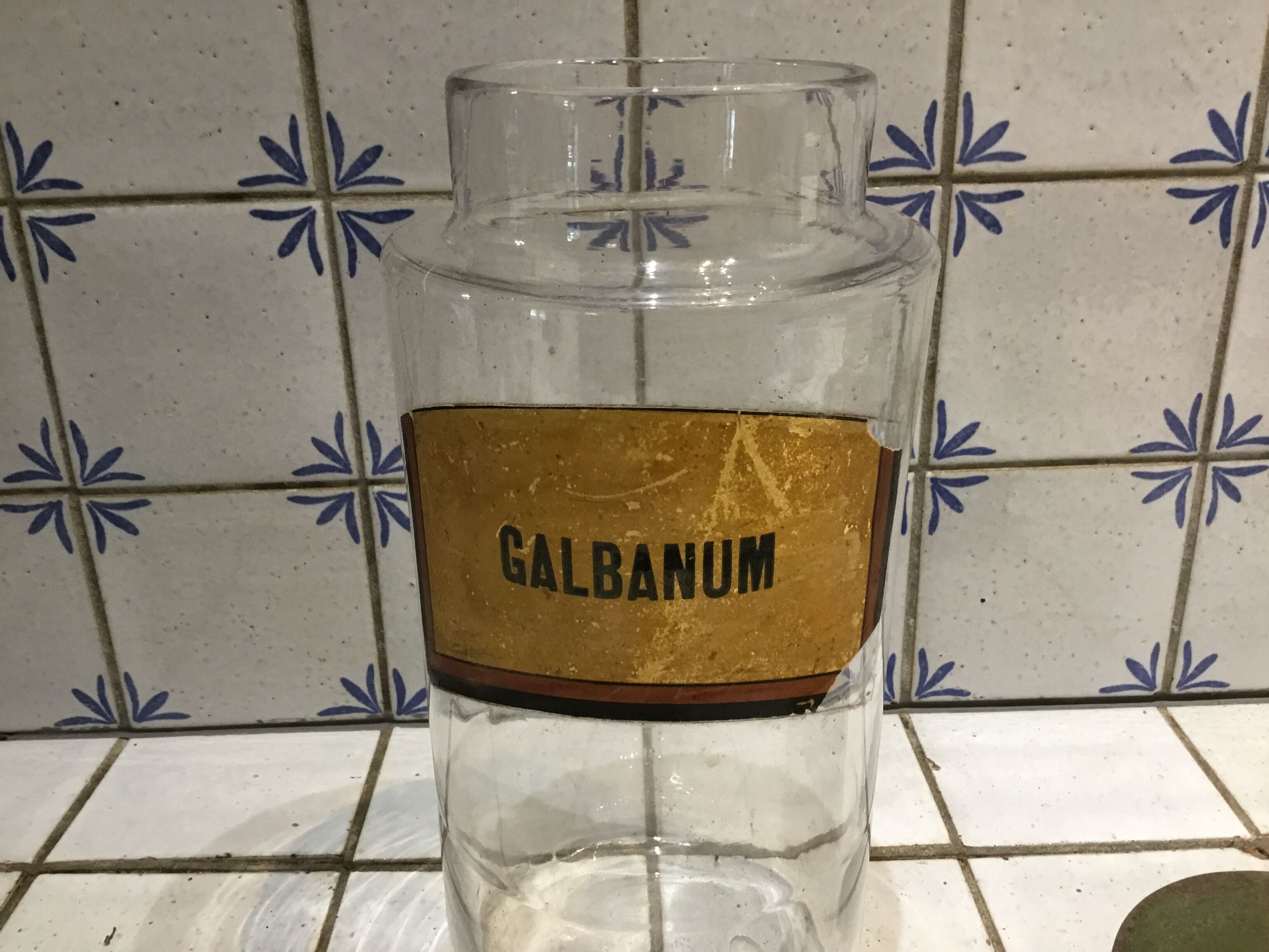 Galbanum pharmacy bottle