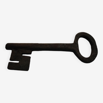 Old 17th century wrought iron key