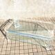 Table-basse en verre et plexiglas altuglas design David Lange 1980