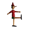 Pinocchio in wood 40 cm