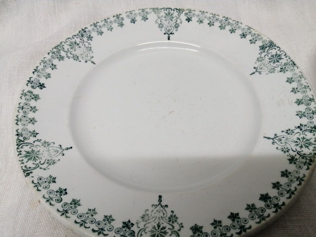 Wolf Mill Plate Plates 452 Old Vintage Lot of 2