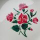 Lot de 2 plats ronds décor fleuri