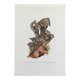 Illustration botanique "champignons", années 60