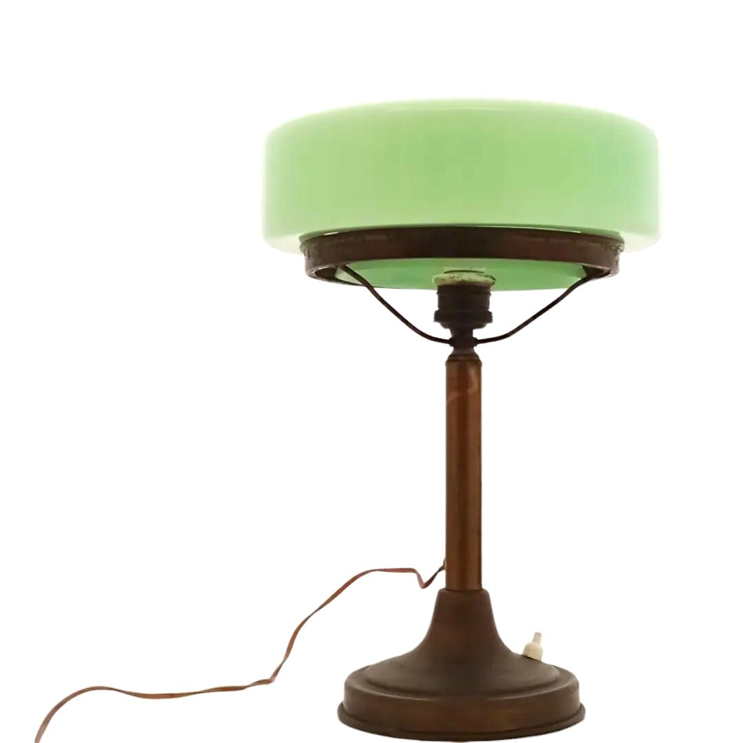 Art deco opaline lamp