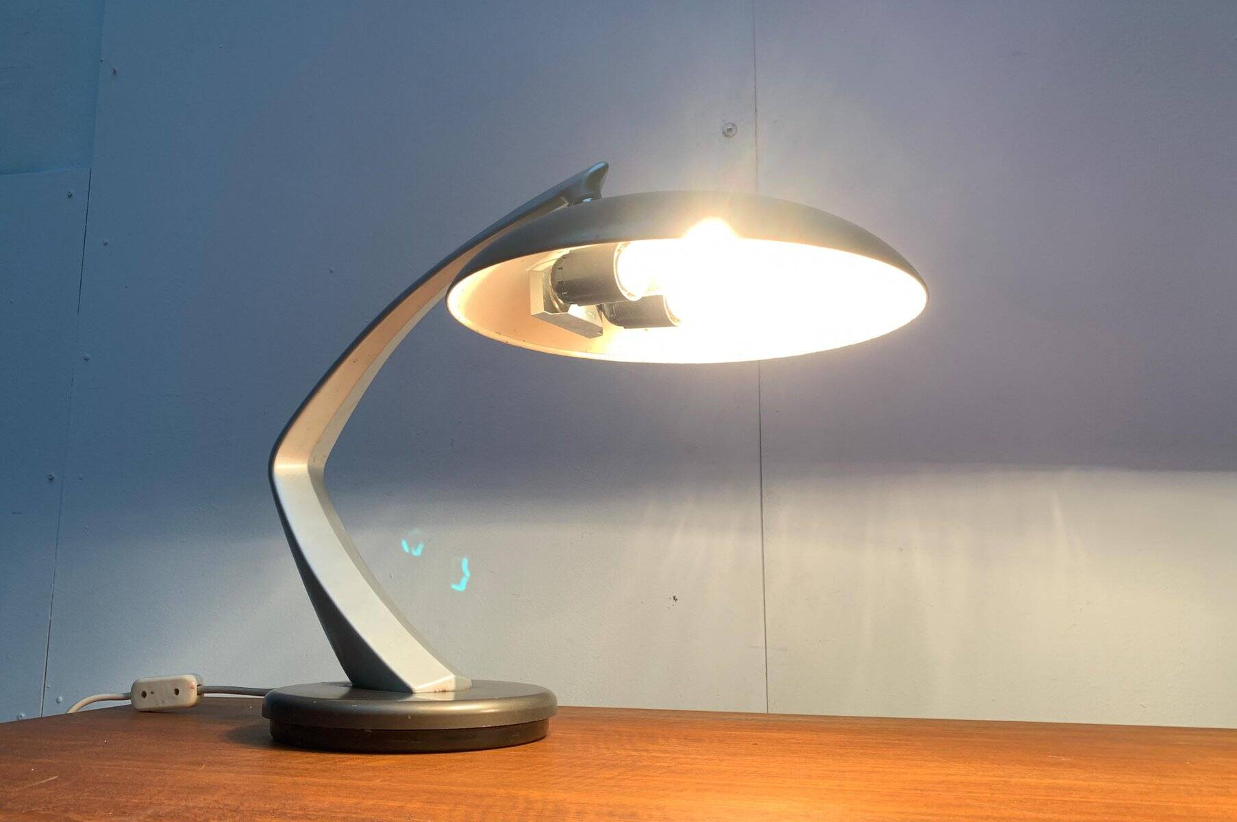 Space Age Boomerang table lamps by Luis Pérez de la Oliva for Fase, set of 2