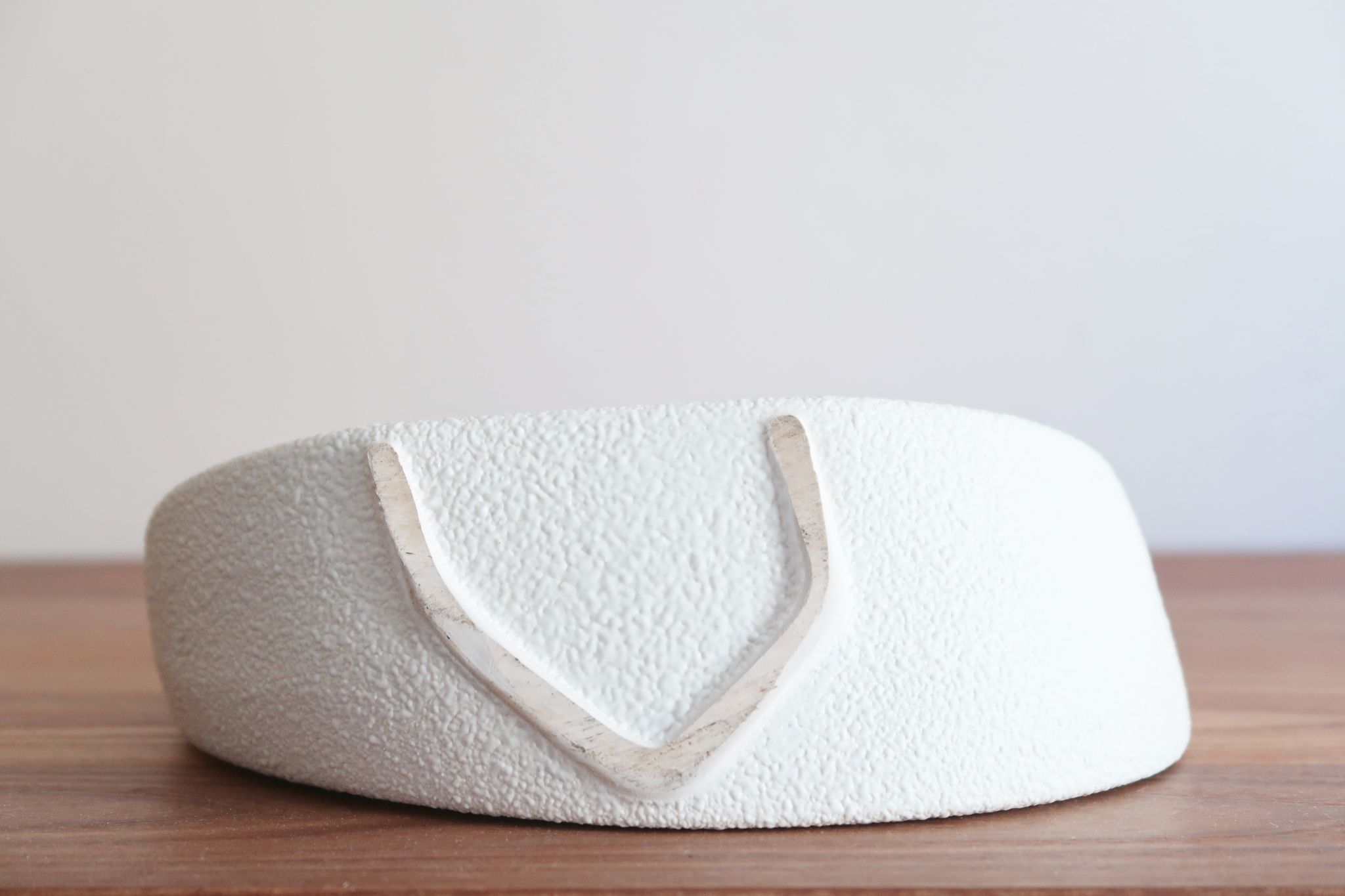 White ceramic vase by Roberto Rigon, Bertoncello, 60s