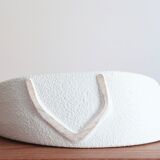 White ceramic vase by Roberto Rigon, Bertoncello, 60s