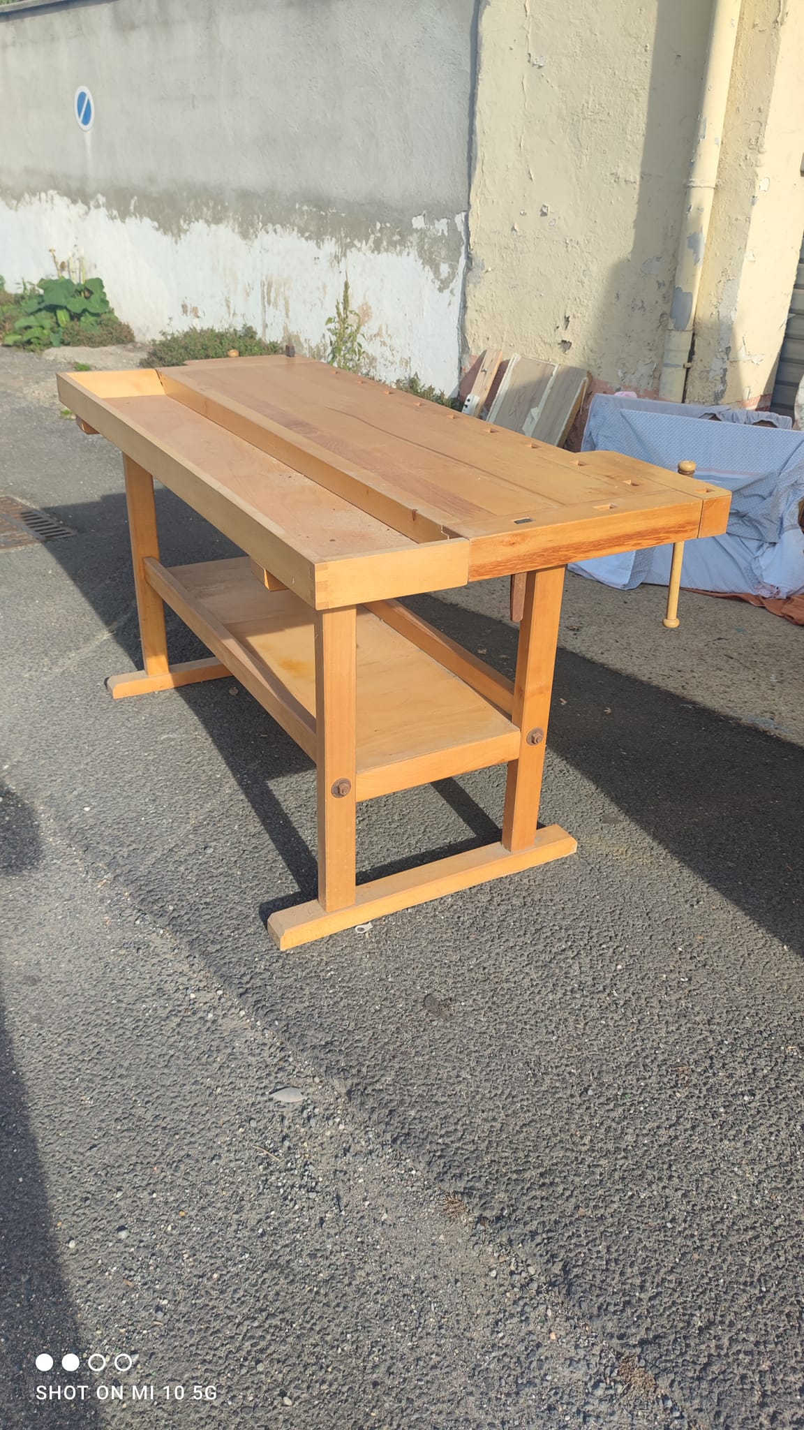 Solid beech workbench