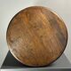 Midcentury brutalist wood turned side table, Charles Dudouyt style, 1950s