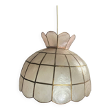 Suspension en nacre et laiton, années 70