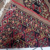 Antique Uzbek Bukhara handmade rug 82cm x 122cm (1920s)