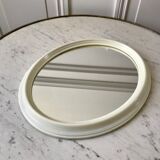 Oval plastic mirror 70s