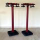 Red and black coat rack design 1980s
