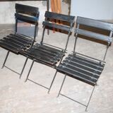 Lot of three garden chairs