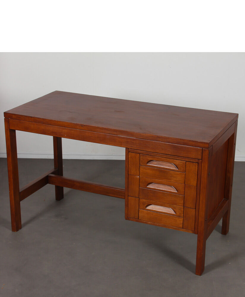 Vintage wooden desk from the 1970s