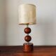 Lampe scandinave en bois 1960