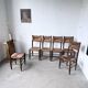 Série de 6 chaises paille et chêne beauche