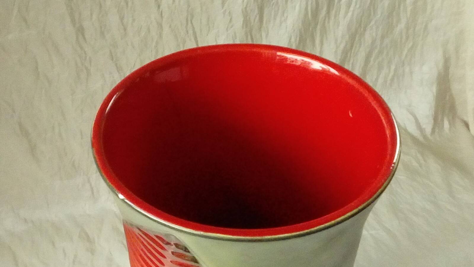 Fernand elchinger ceramic vase, fern model, 1950s